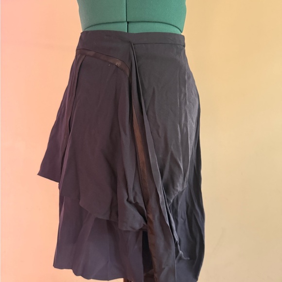 Maison Martin Margiela Dresses & Skirts - Maison Martin Margiela Asymmetrical Navy Blue Layered Skirt